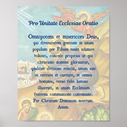 Gebet für Unity Print Poster (Vorne)