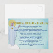 Gebet für unsere Lady of Beauraing Postkarte (Vorne/Hinten)
