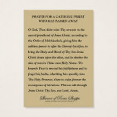 Gebet für verstorbene katholische Priesterbeerdigu (Rückseite)