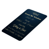 Gebet für Weisheit Flexible Magnet (Linke Seite)