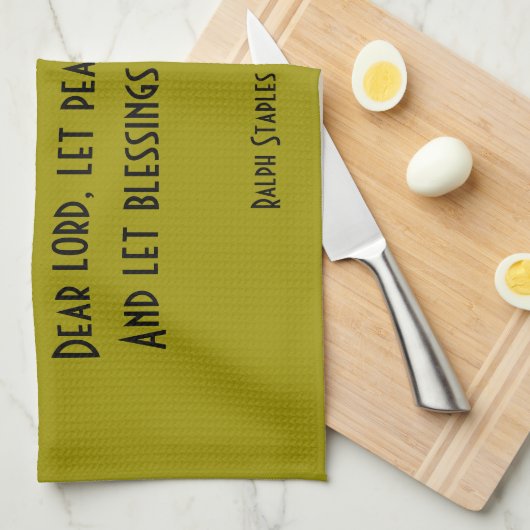 Gebet Geschirrtuch (Viertel Falte)