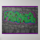 Gebet-Graffiti-Plakat Poster (Vorne)