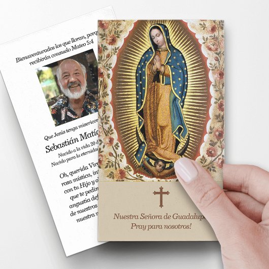 Gebet Guadalupe Beerdigung Gebet Sympathiekarten