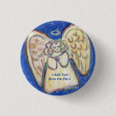 Gebet Guardian Angel Pastel Custom Button Message (Vorderseite)