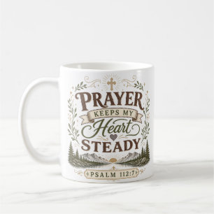 Gebet hält mein Herz stabil - Christliches Bibelzi Kaffeetasse