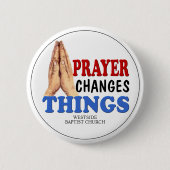 Gebet-Hände ändern Dinge Button (Vorderseite)