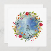 Gebet Hände Aquarell (Vorne/Hinten)