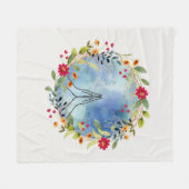 Gebet Hände Aquarell Fleecedecke (Vorderseite (Horizontal))