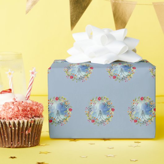 Gebet Hände Aquarell Geschenkpapier (Geburtstagsparty)