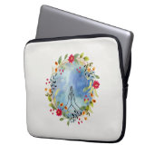 Gebet Hände Aquarell Laptopschutzhülle (Vorderseite Links)