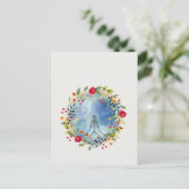 Gebet Hände Aquarell Postkarte (Stehend Vorderseite)