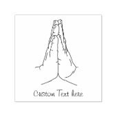 Gebet Hände Briefmarke von selbstgefertigtem Kauts Permastempel (Design)