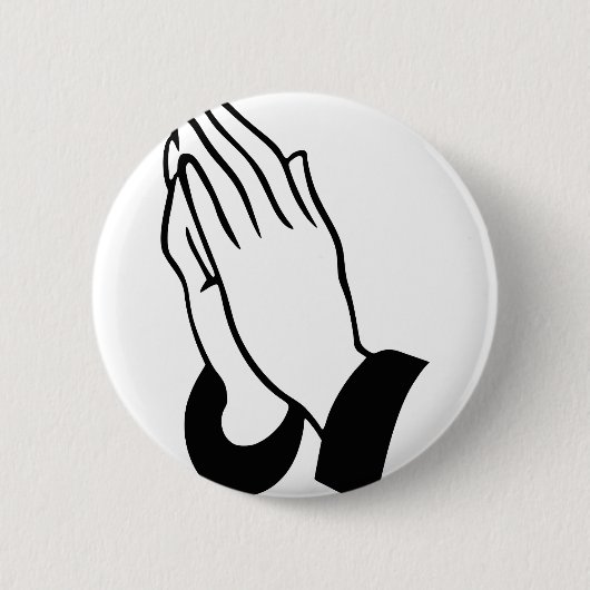 Gebet Hände Button (Vorderseite)