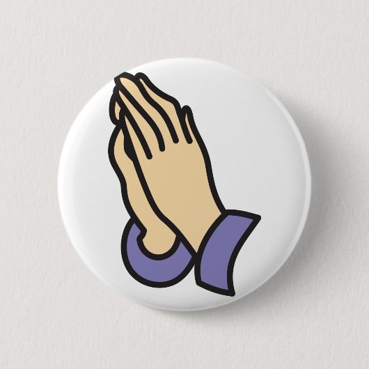 Gebet Hände Button (Vorderseite)