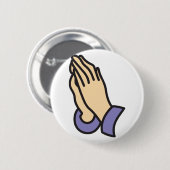 Gebet Hände Button (Vorne & Hinten)