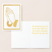 Gebet Hände Folienkarte (Anzeige)