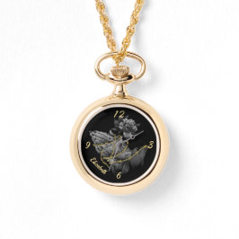 Gebet Hände mit Rose und Hörnern Armbanduhr