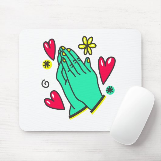 Gebet Hände Mousepad (Mit Mouse)