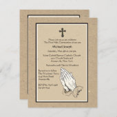 Gebet Hände religiöse Einladung (Vorne/Hinten)