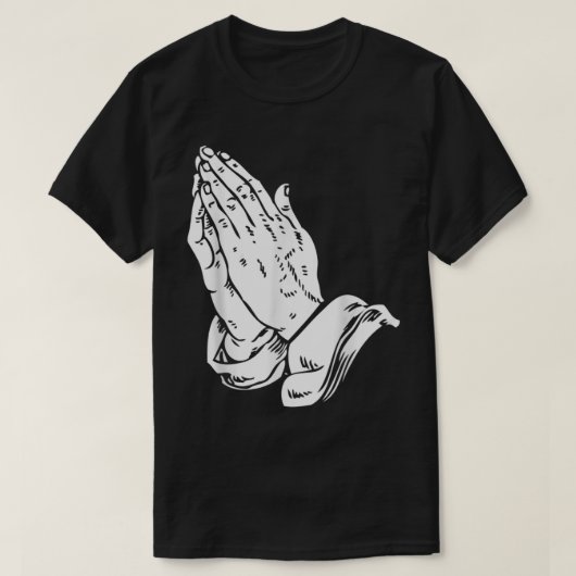 Gebet Hände T Shirt Cool Christlich religiös Je (Design vorne)