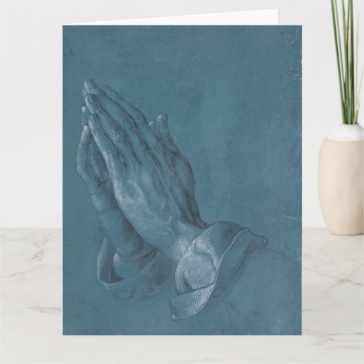 Gebet Hände von Albrecht Durer Karte (Vorderseite)