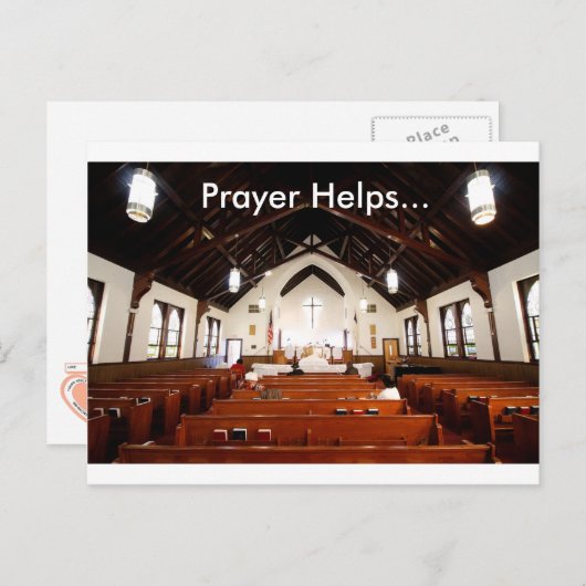 Gebet hilft Postkarte (Vorne/Hinten)