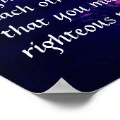 Gebet im Glauben Bibel Vers Sonnenuntergang angebo Poster (Ecke)