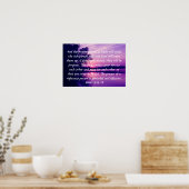 Gebet im Glauben Bibel Vers Sonnenuntergang angebo Poster (Küche)