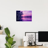 Gebet im Glauben Bibel Vers Sonnenuntergang angebo Poster (Heimbüro)