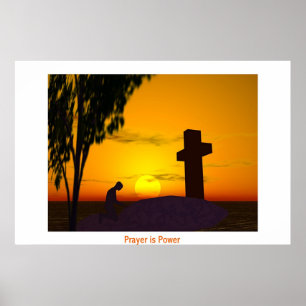Gebet ist Power Poster