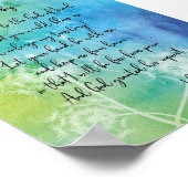 Gebet Jabez Wasserfarbe mit Kronleuchter Poster (Ecke)