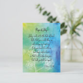 Gebet Jabez Watercolor Postkarte (Stehend Vorderseite)