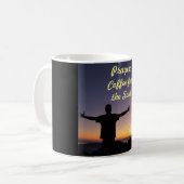Gebet: Kaffee für die Soul-Kaffee-Tasse Kaffeetasse (Vorderseite Links)