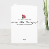 Gebet Karte (Rückseite)