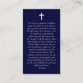 Gebet-Karte für das Wasserfarbenboot Telefonnummerkarte (Rückseite)