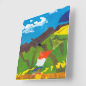 Gebet kennzeichnet II Quadratische Wanduhr (Winkel)