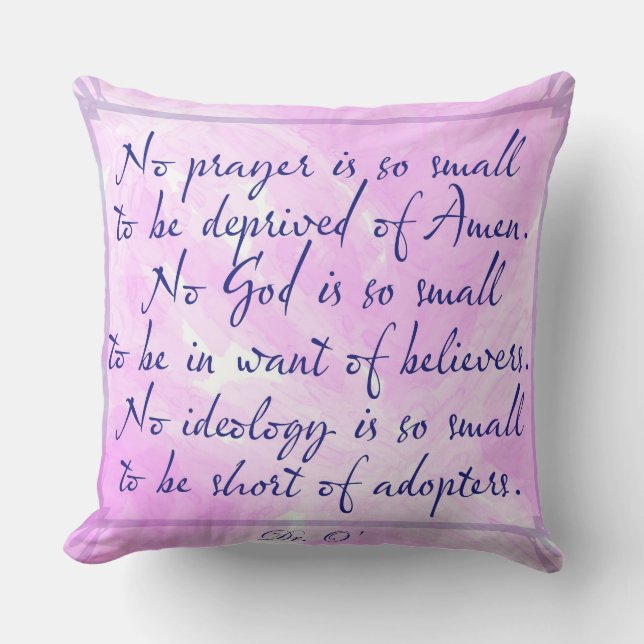 Gebet Kissen (Vorderseite)