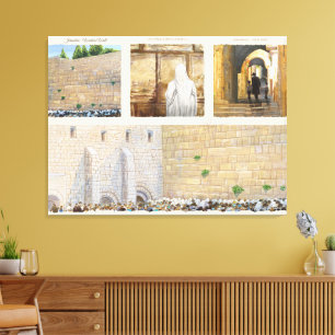 "Gebet" Klagemauer KOTEL Jerusalem Altstadt Leinwanddruck