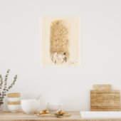 "Gebet" Kotel Alte Stadt Jerusalem Israel Art Pain Poster (Küche)