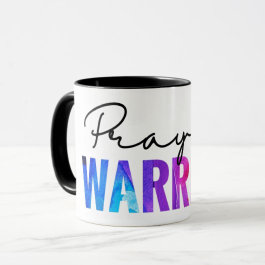 Gebet Krieger Christlich Inspiration Tasse (Vorderseite Links)