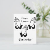 Gebet-Krieger Gebet Thunder_Cove Postkarte (Stehend Vorderseite)