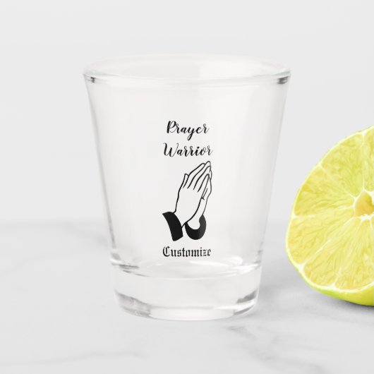 Gebet-Krieger Gebet Thunder_Cove Schnapsglas (Vorderseite)