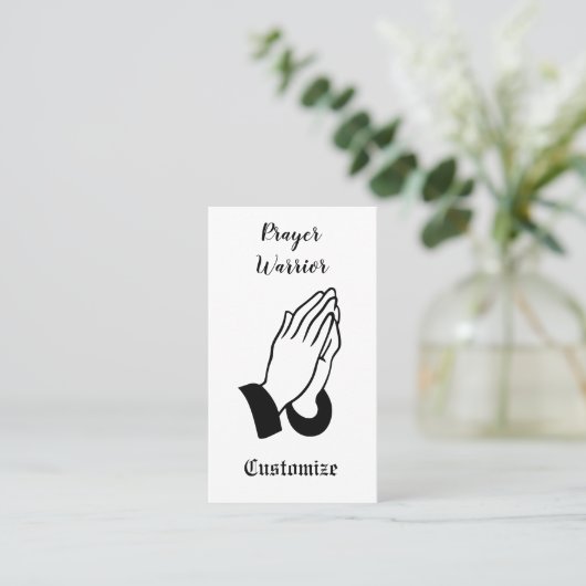 Gebet-Krieger Gebet Thunder_Cove Visitenkarte (Stehend Vorderseite)