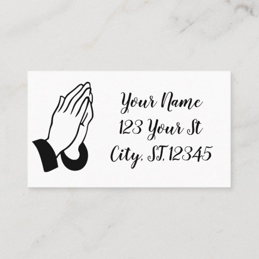 Gebet-Krieger Gebet Thunder_Cove Visitenkarte (Rückseite)