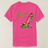 Gebet Krieger Glaube Camouflage High Heels Christl T-Shirt (Design vorne)