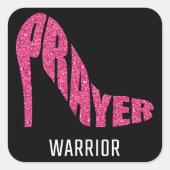 Gebet-Kriegerinnen - Christliche Glaubenskirche Quadratischer Aufkleber (Vorderseite)