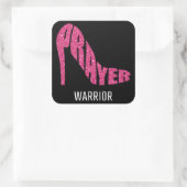 Gebet-Kriegerinnen - Christliche Glaubenskirche Quadratischer Aufkleber (Tasche)