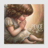 Gebet Little Girl Angel Radiant Halo Magnet (Vorderseite)