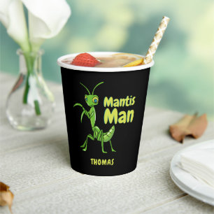 Gebet Mantis Man Green Garden Insekt personalisier Pappbecher