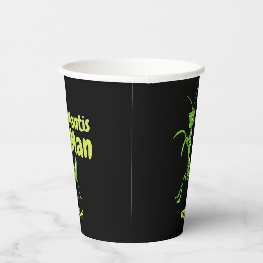 Gebet Mantis Man Green Garden Insekt personalisier Pappbecher (Rechts)